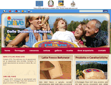 Tablet Screenshot of formaggiopiave.it